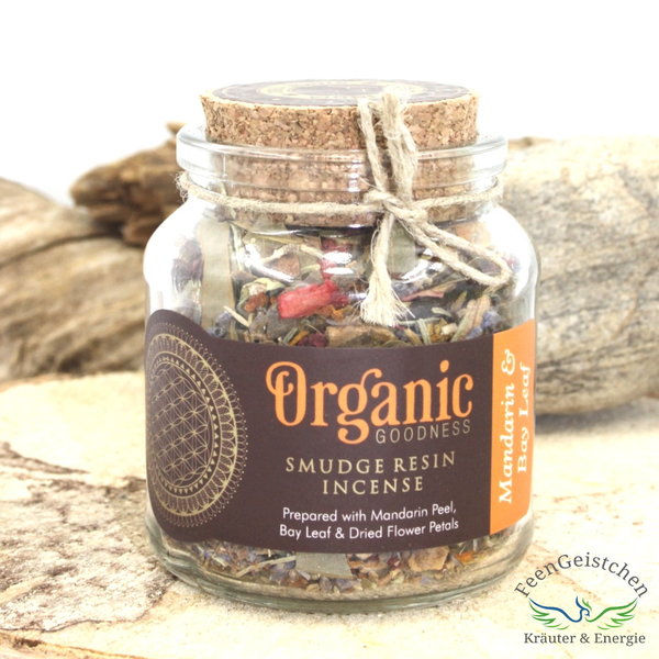 Organic Goodness: Räuchermischung Mandarine & Lorbeer 40 Gramm