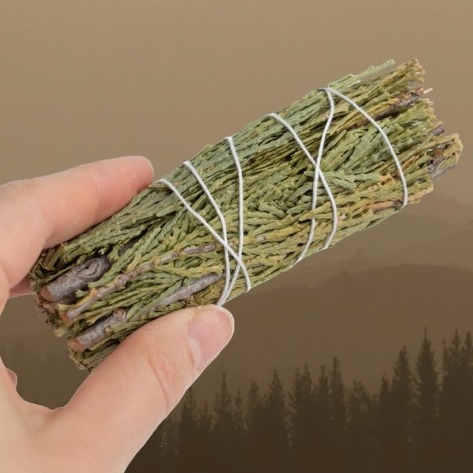 Smudge Stick / Räucherbündel: Zedernholz (10 cm)